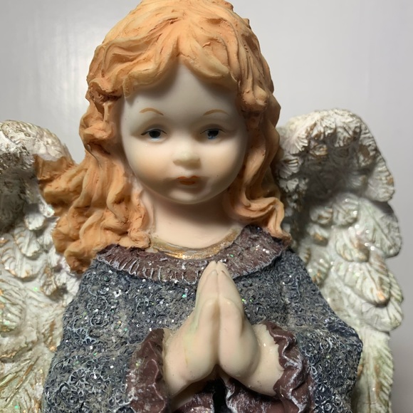 Accents Vintage Angel Heavenly Girl Wings Praying Hands Poshmark